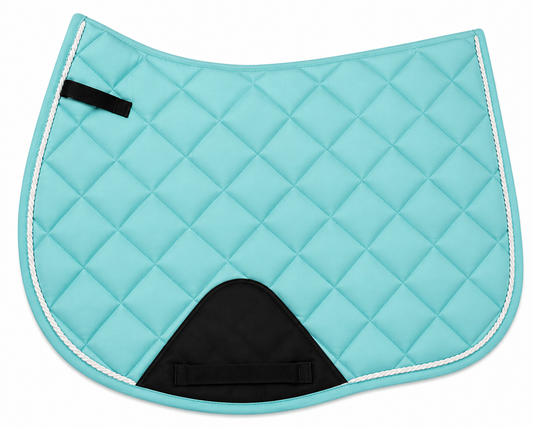 Matching Saddle Pad Set, Ear Net Brushing Boots & Bell Boots Set Tourquise