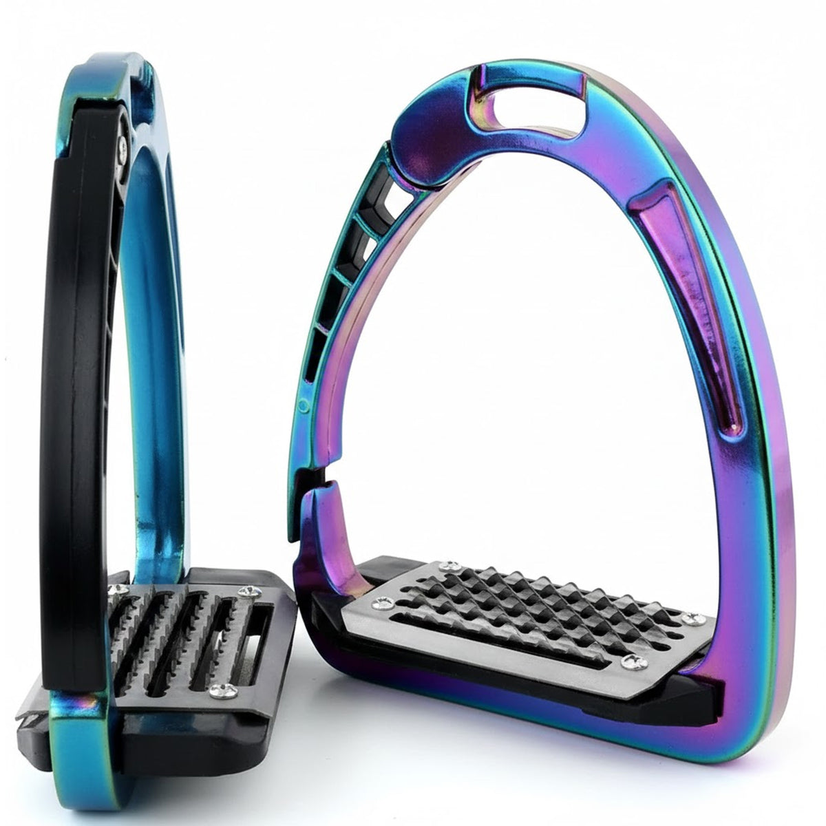 Ecavallo Safety Stirrups Durable Iron Alumionum Western Stirrups Multicolor
