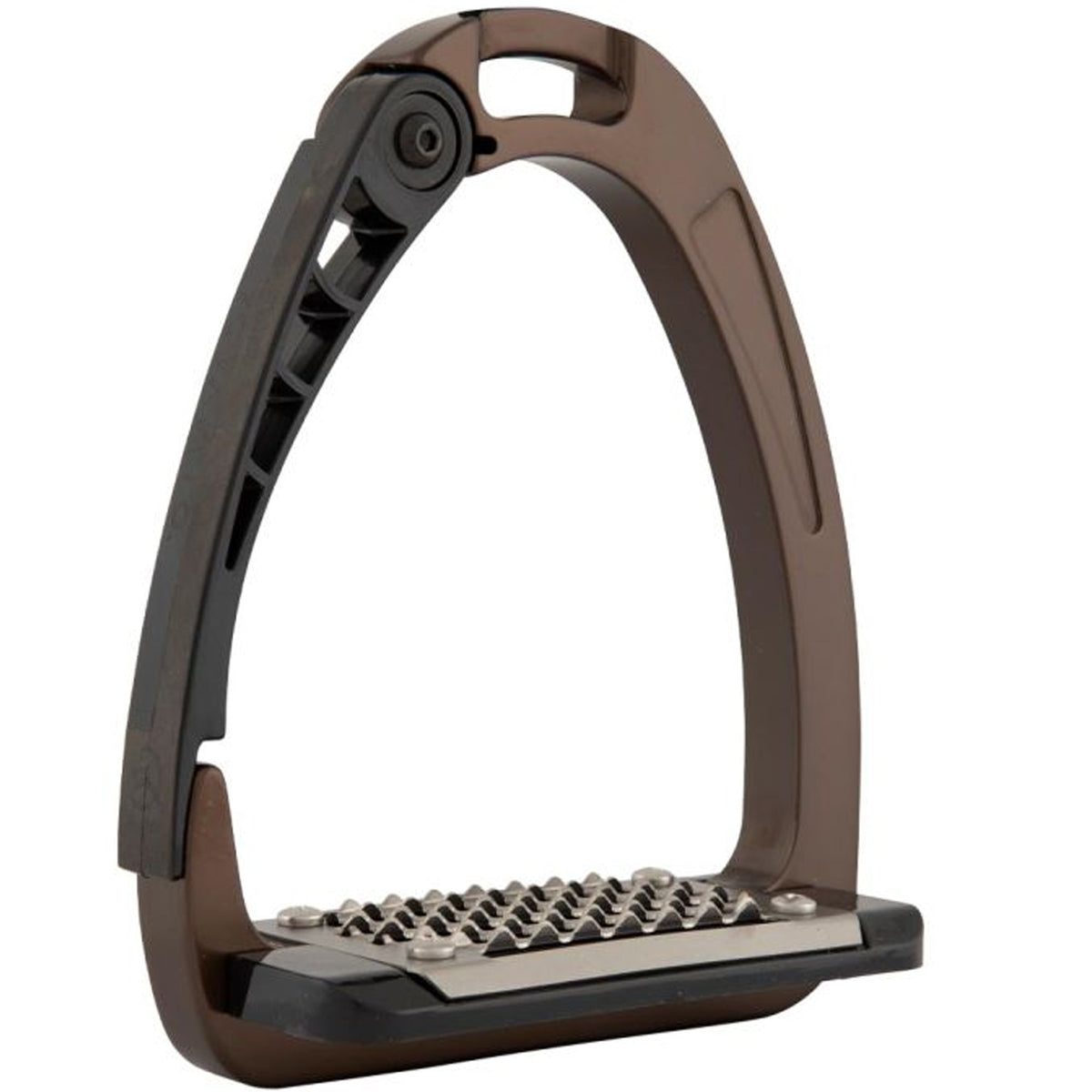 Ecavallo Safety Stirrups Durable Iron Alumionum Horse Riding Stirrups Brown