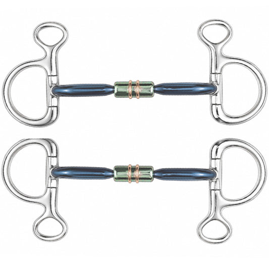 Blue Sweet Iron Copper Roller Mouth Stainless Steel Horse Boucher Bit