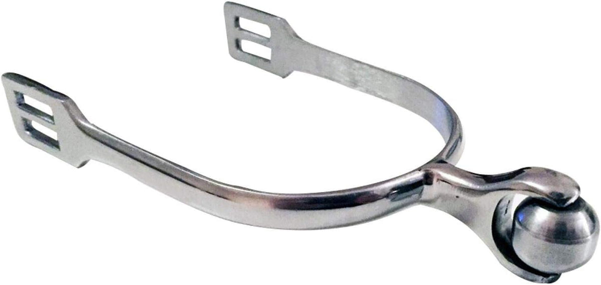 Stainless Steel Roller Ball English Spurs Gentle Equestrian Training Spurs