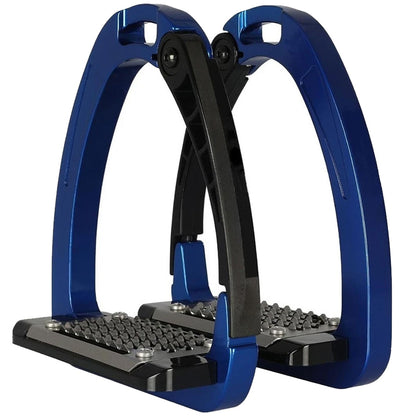 Ecavallo Safety Stirrups Durable Iron Alumionum English Stirrups Blue