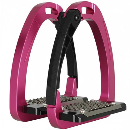 Ecavallo Safety Stirrups Durable Iron Alumionum Equestrain Stirrups Pink