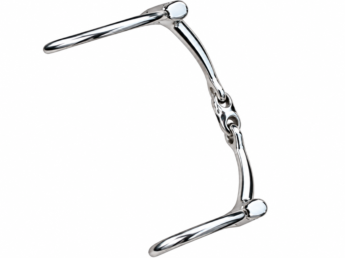 Western Horse D Ring Bit Double Joint Lozenge Snaffle Bits