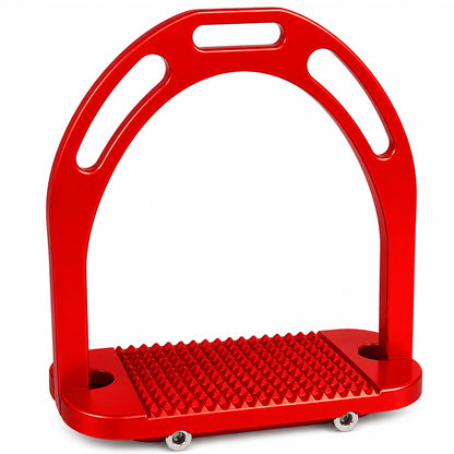 Ecavallo JIn Stirrups Red Aluminum Horse Riding Equipment