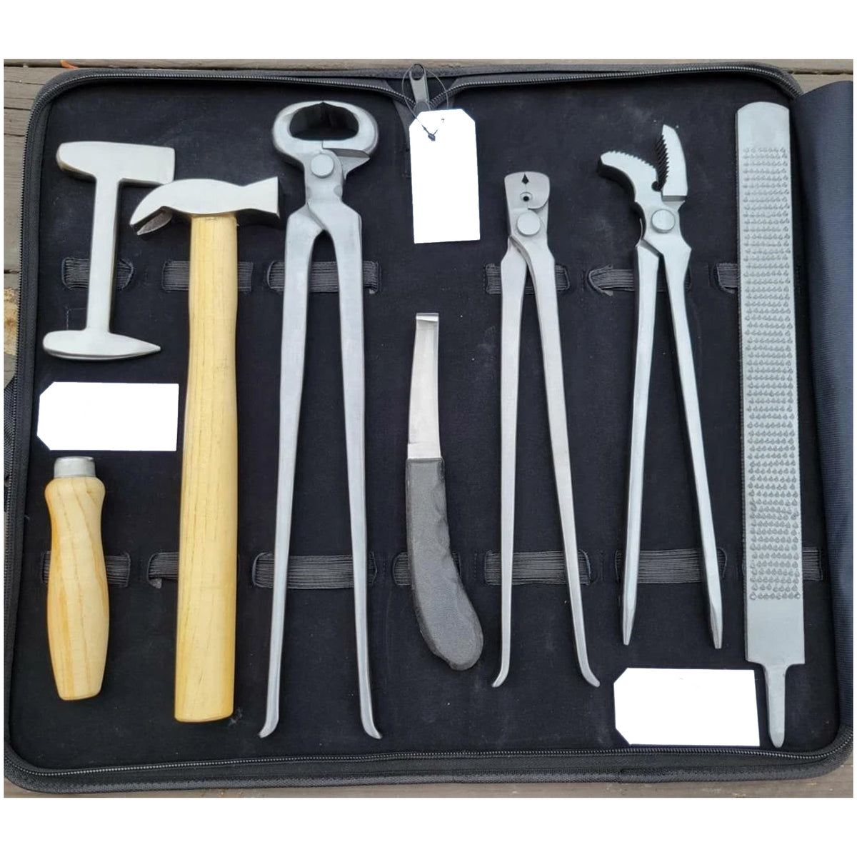 Heavy Duty Professional Horse Care Farrier Tool Kit Hoof Clincher Nipper