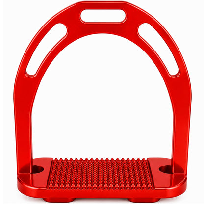 Ecavallo JIn Stirrups Red Aluminum Horse Riding Equipment
