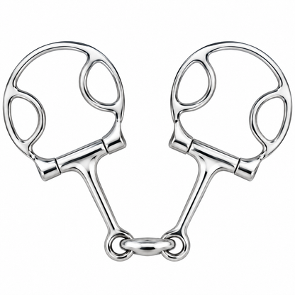 Western Horse D Ring Bit Double Joint Lozenge Snaffle Bits