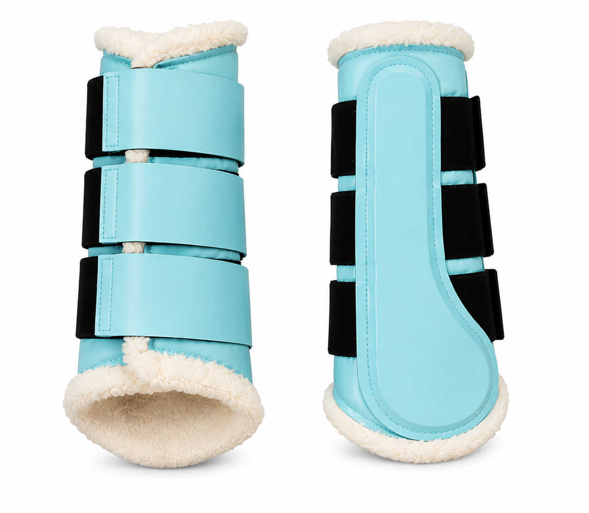 Matching Saddle Pad Set, Ear Net Brushing Boots & Bell Boots Set Tourquise