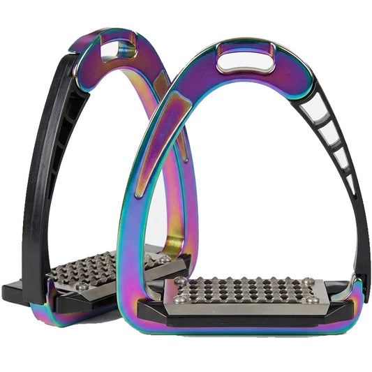 Ecavallo Multicolor Safety Stirrups English Horse Riding Aluminum Stirrups