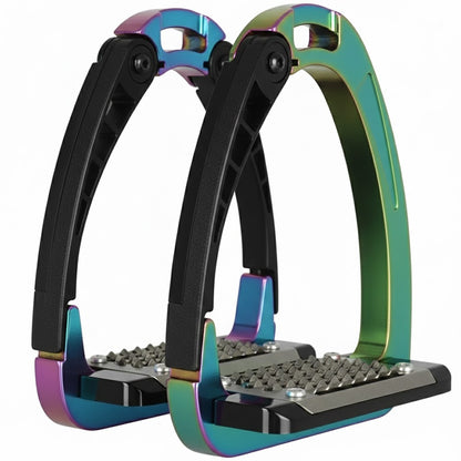 Ecavallo Safety Stirrups Durable Iron Alumionum Western Stirrups Multicolor