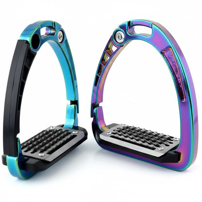 Ecavallo Safety Stirrups Durable Iron Alumionum Western Stirrups Multicolor