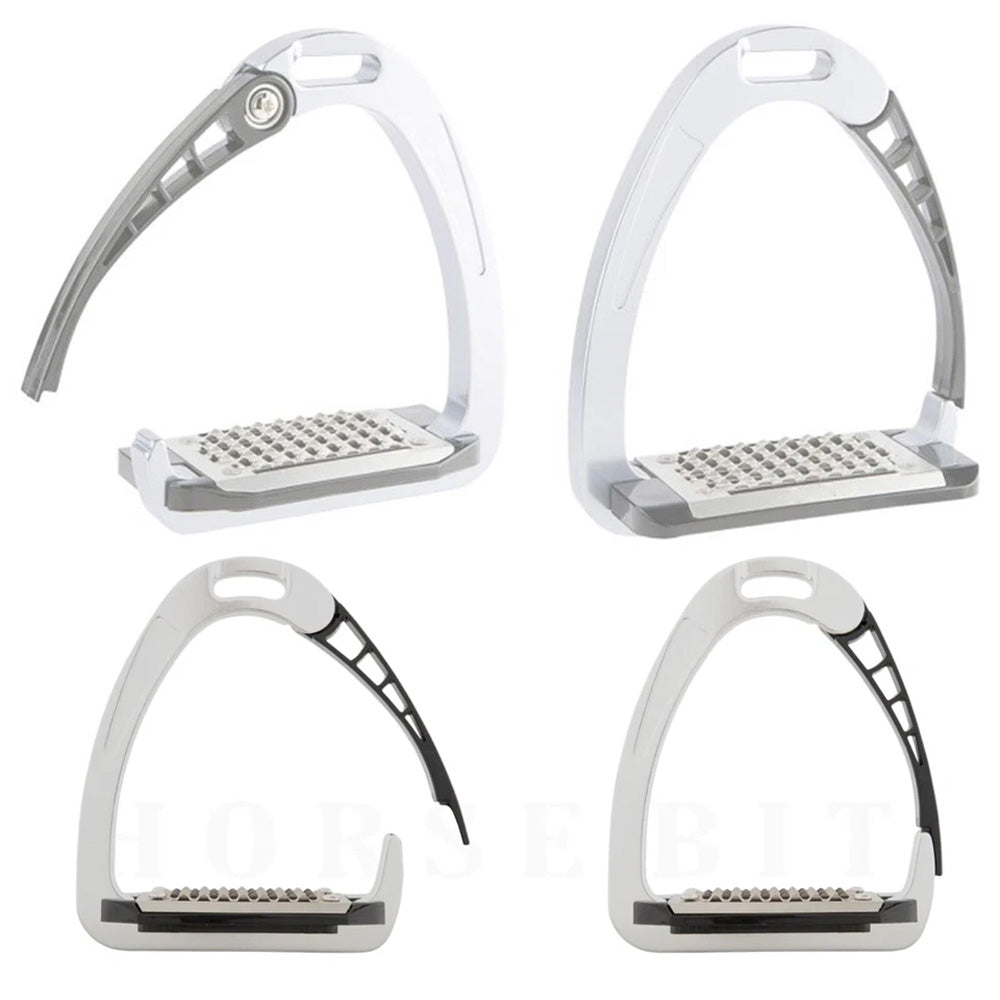 Ecavallo Safety Stirrups Durable Iron Alumionum Western Stirrups Silver