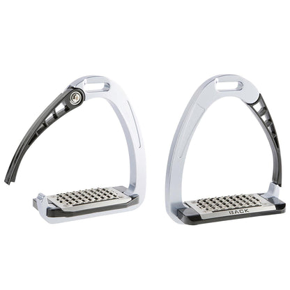 Ecavallo Safety Stirrups Durable Iron Alumionum Western Stirrups Silver