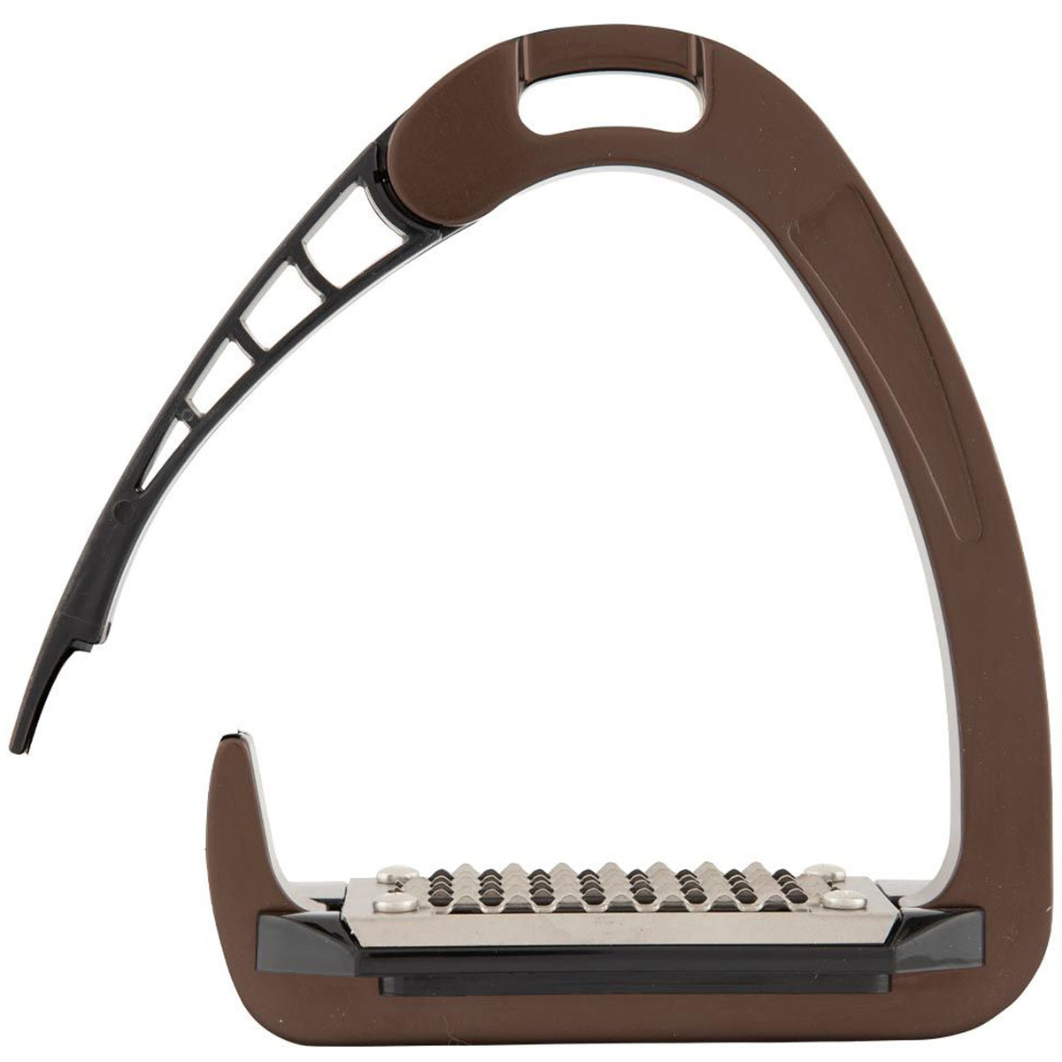 Ecavallo Safety Stirrups Durable Iron Alumionum Horse Riding Stirrups Brown