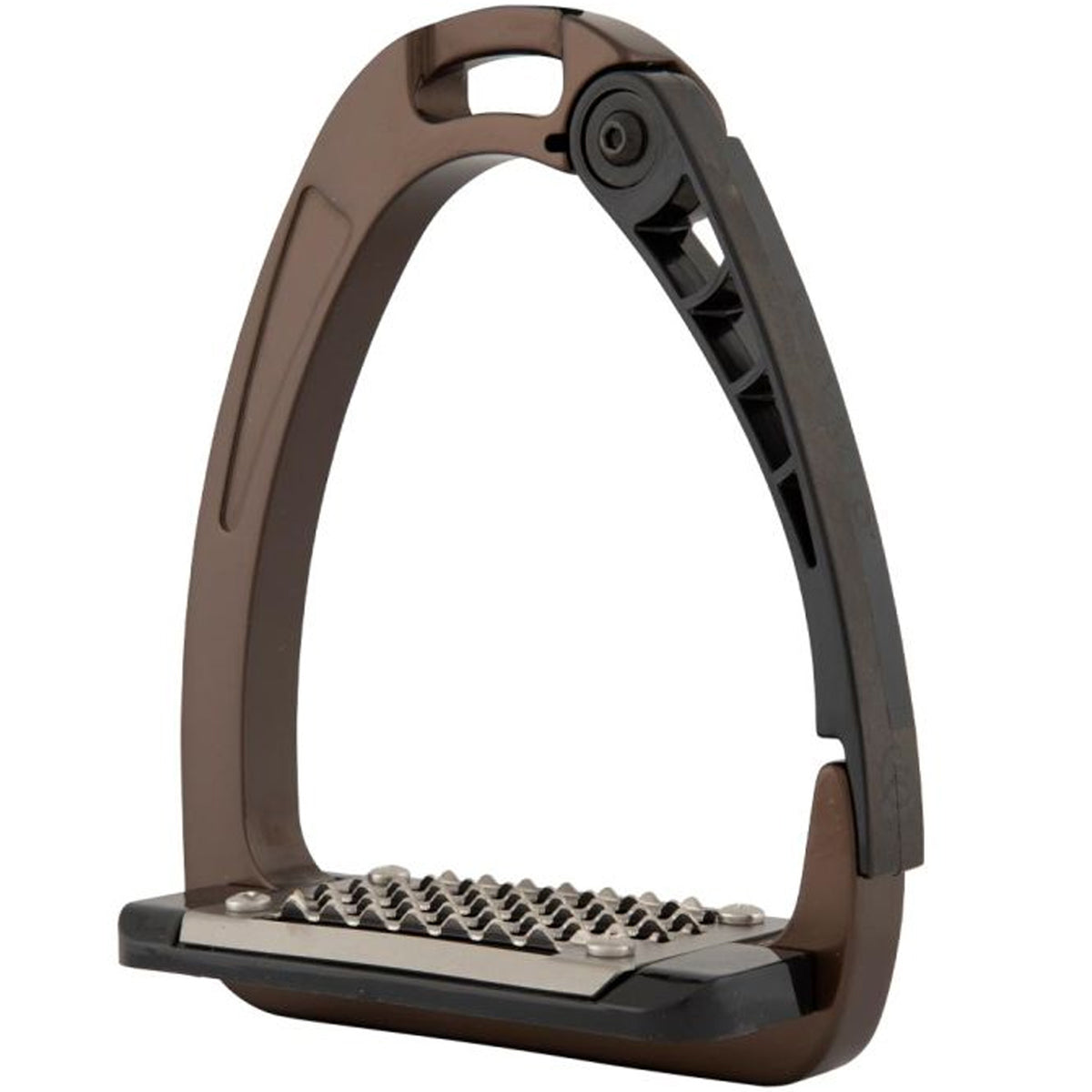 Ecavallo Safety Stirrups Durable Iron Alumionum Horse Riding Stirrups Brown