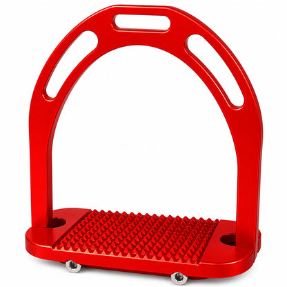 Ecavallo JIn Stirrups Red Aluminum Horse Riding Equipment