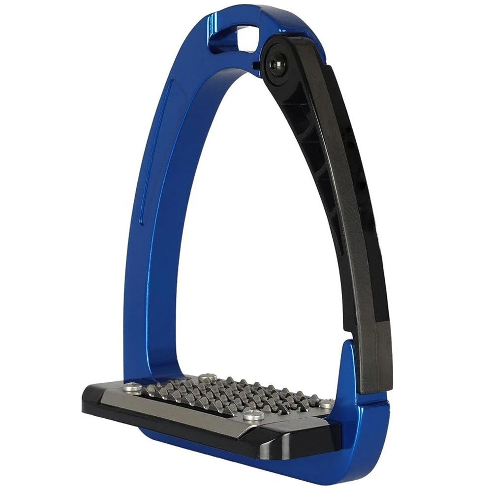 Ecavallo Safety Stirrups Durable Iron Alumionum English Stirrups Blue
