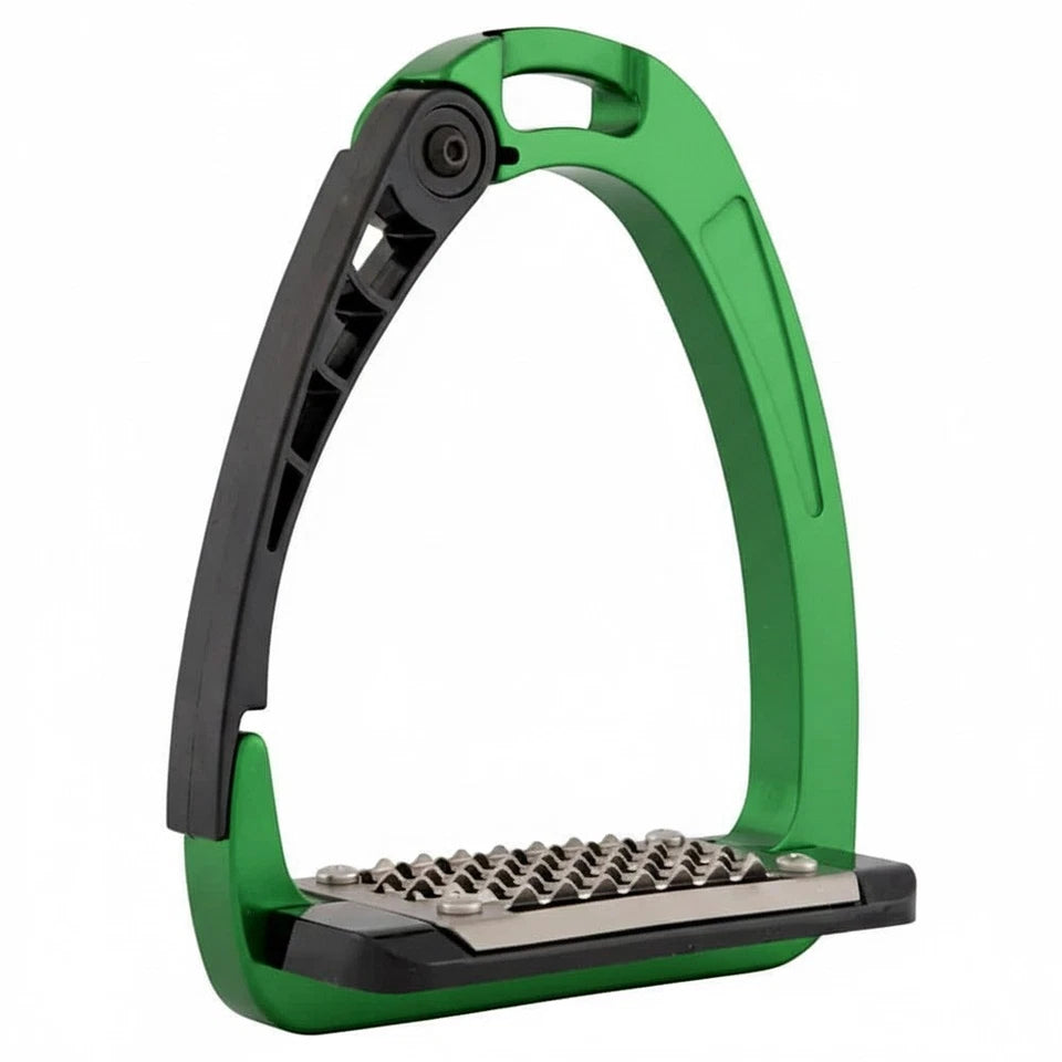 Ecavallo Safety Stirrups Durable IronQuick Release  Alumionum Stirrups Green