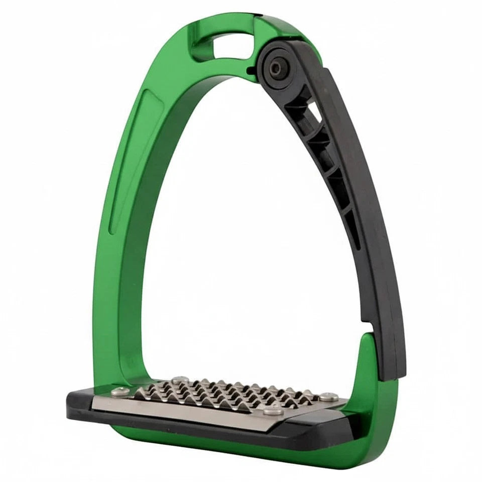 Ecavallo Safety Stirrups Durable IronQuick Release  Alumionum Stirrups Green