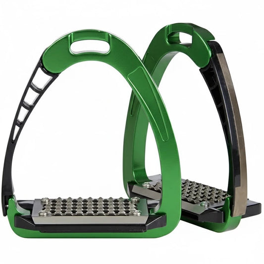 Ecavallo Safety Stirrups Durable IronQuick Release  Alumionum Stirrups Green