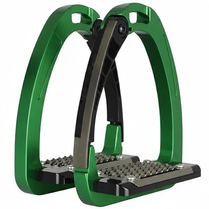Ecavallo Safety Stirrups Durable IronQuick Release  Alumionum Stirrups Green